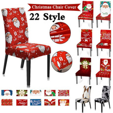 chaircover, Christmas, stretchspandexchaircover, houssedechaise