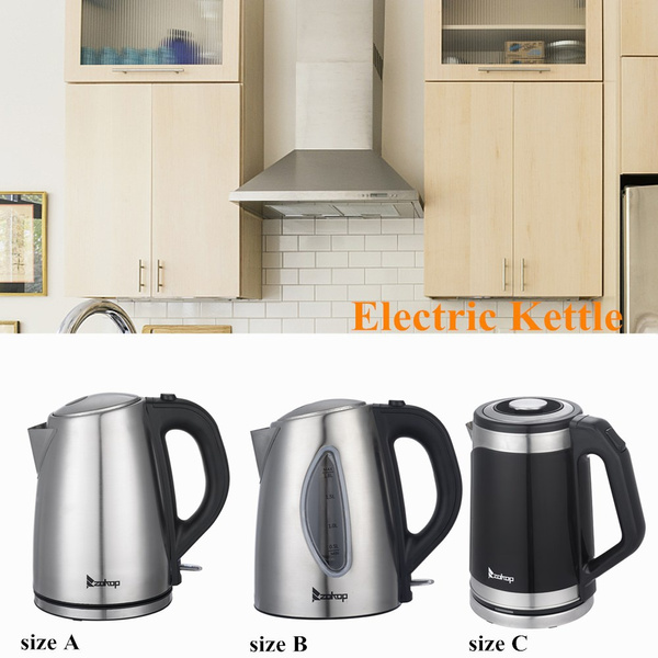 1.8L Electric Tea Kettle LED Fast Boiling Hot Water Boiler Pot Stainless  Steel