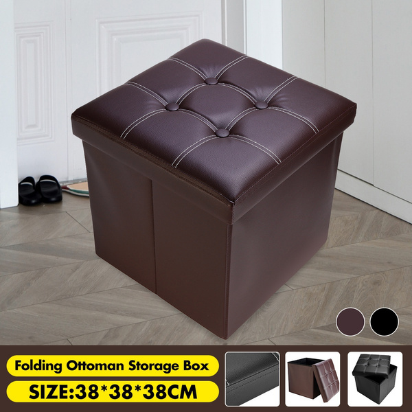38 X 38cm 1 Pc Storage Bench, Leather Ottoman Storage Bench