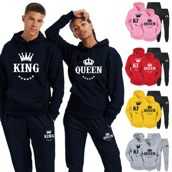 King and queen discount hoodies and sweatpants