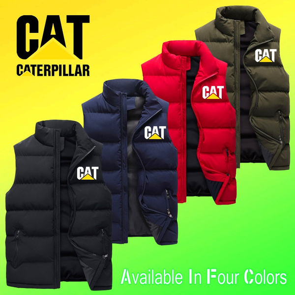 caterpillar sleeveless jacket