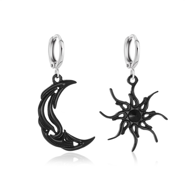 Goth dangle store earrings