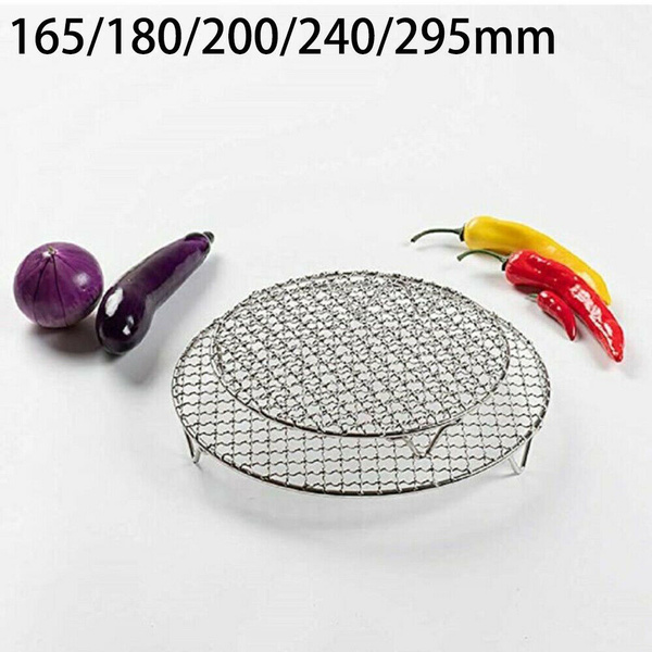 Details about   1X Round Stainless-Steel Cake Cooling Rack Wire Cooler Baking Cool Tray Net AU 