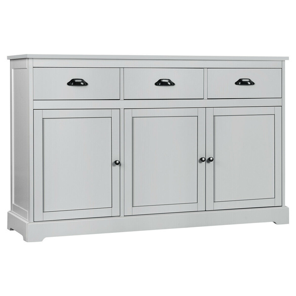 3 Drawers Sideboard Buffet Cabinet, Credenza Buffet Console Table