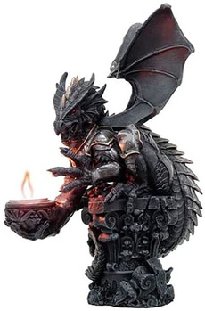 Tea, namelantern, dragon, Figurine