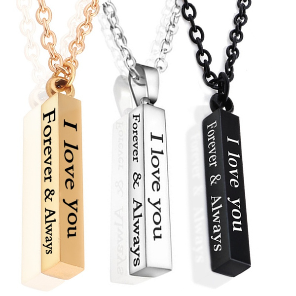 forever and always couple necklace