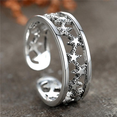 Fashion, Star, Women Ring, Silver Ring