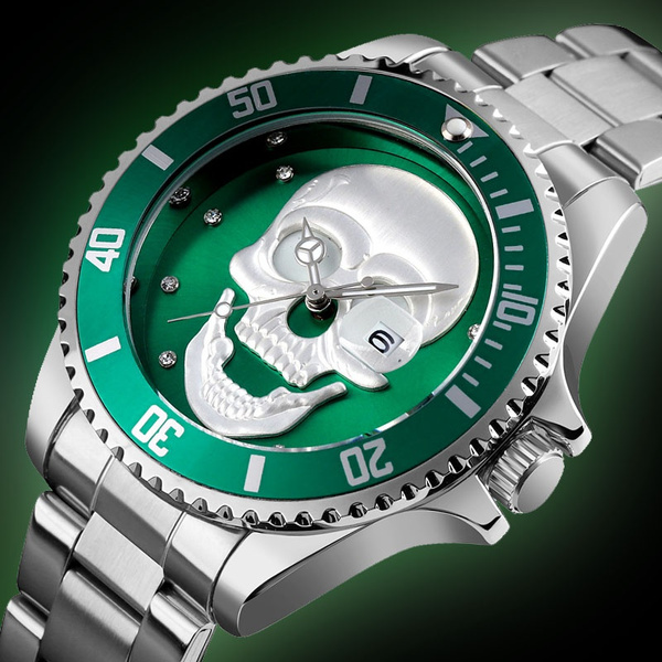 Skmei skull cheap watch