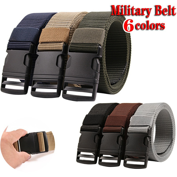 Men Outdoor Sports Jeans Belt Nylon Waistband Canvas Web Belt Trousers Accessory Men Outdoor Sports Jeans Belt Nylon Waistband Canvas Web Belt Trousers Accessory