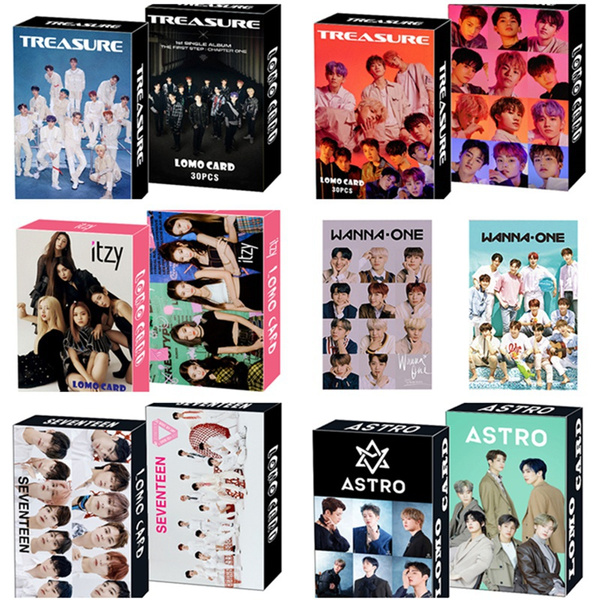 30pcs/set KPOP Astro SEVENTEEN IZONE ITZY Photo Card PhotoBook Poster LOMO  Cards Gift Sticker for Fans