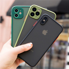 Luxury Shockproof Case on For iPhone 12 mini 12 pro 11 Pro Max Camera Protection Matte Cover For iPhone X xs max xr 8 7 6 6s plus se 2020 Back Cases