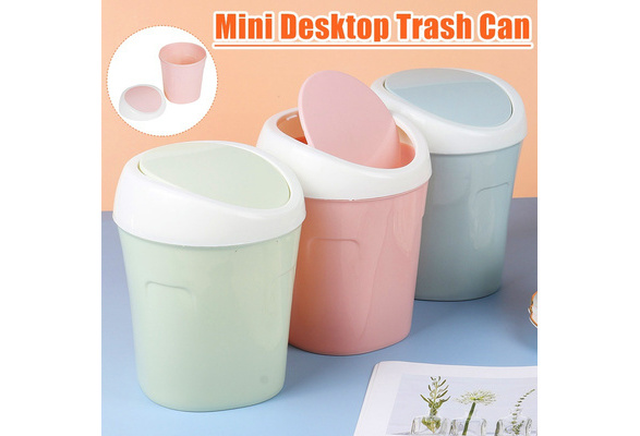 Mini Small Waste Bin For Desktop Garbage Basket Table Trash Can Office HS Mini Small Waste Bin For Desktop Garbage Basket Table Trash Can Office HS