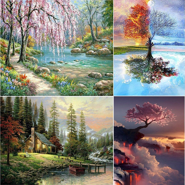 DIY Oil Acrylic Painting Kit Paint By Numbers Adult Children Beginners Frameless DIY Oil Acrylic Painting Kit Paint By Numbers Adult Children Beginners Frameless