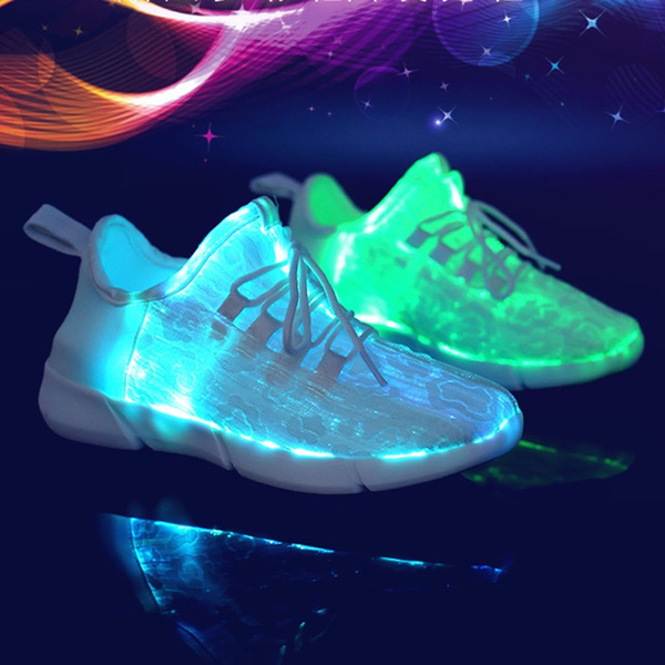 Ongemak klein invoegen Men&Women Flashing Luminous Shoes Light Up Trainers LED Rechargeable  Glowing Sneaker For Men and Women | Wish