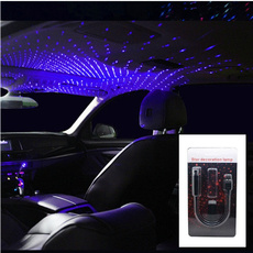 1PC Car Roof Star Light Interior LED Starry Laser Atmosphere Ambient Projector USB Auto Decoration Night Home Decor Galaxy Lights
