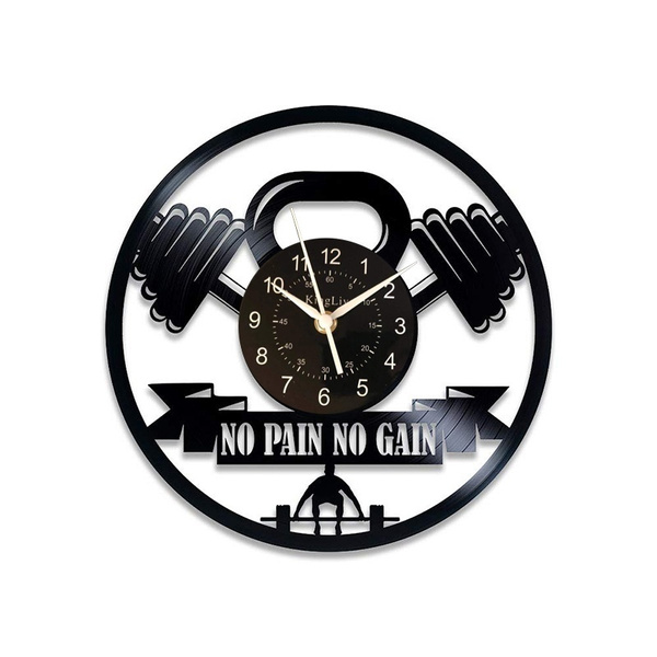 2021 Vinyl Clock Gym No Pain No Gain Gym Gym Clock Xmas Gift Gym