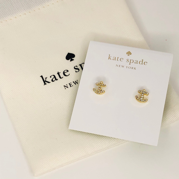 Buy KATE SPADE Everyday Spade Metal Stud Earrings | Gold-Toned Color Women  | AJIO LUXE