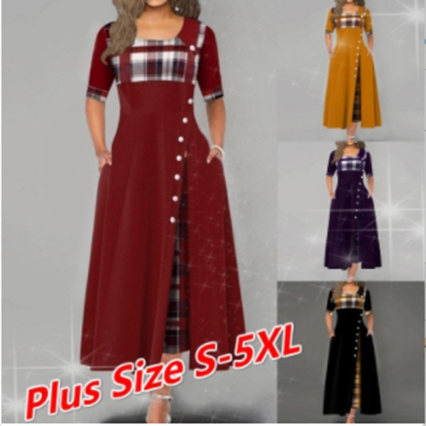 Button Detail Maxi Dress 