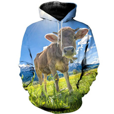 3D hoodies, Fashion, Jacket, animal print