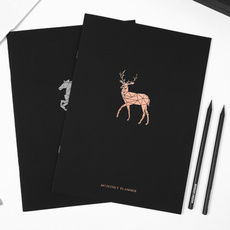 butterfly, elk, horse, englishlanguageagendanotebook