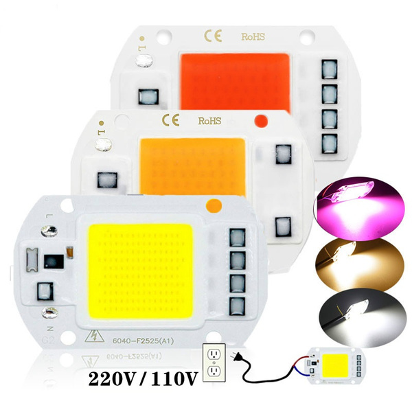 LED COB Chip Diode AC 220V 10W 20W 30W 50W Grow Plant Light Box Full ...