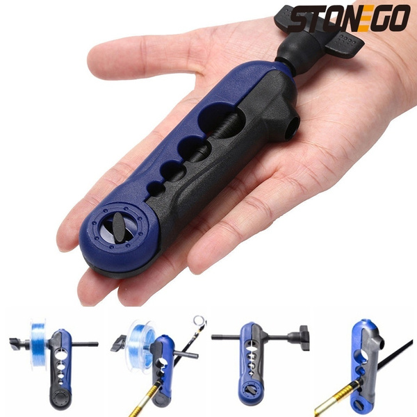 Mini Fishing Line Spooler, Universal Winder Reel Spooler Machine  Lightweight Spooling Station Portable Winding System Tackle Tool Stonego  Fishing Gear Release Spring Adjustable for Varying Spool Sizes
