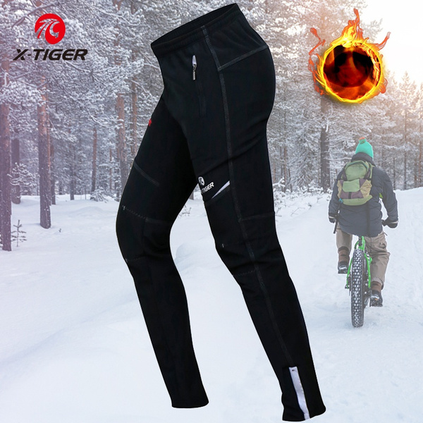 X-TIGER Winter Fleece Windproof Thermal Pants for Cycling Running Hiking  Outdoor Multi Sports