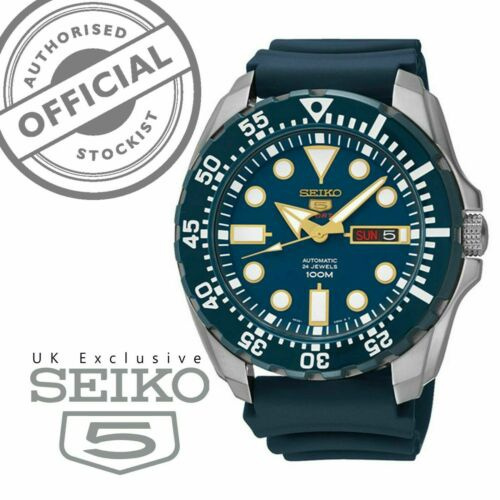 Seiko 5 Sports Automatic Blue Dial Blue Monster Mens Watch Srp605k2 Wish