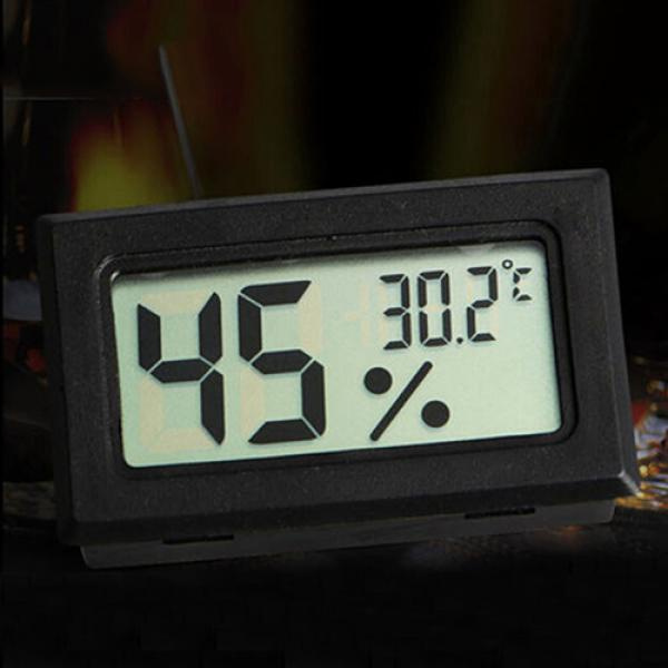Mini Indoor Thermometer Hygrometer Temperature Humidity Monitor Gauge, White