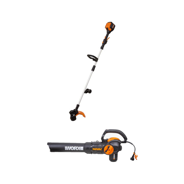 WORX Outdoor Tool Package w Cordless Trimmer Edger and Trivac