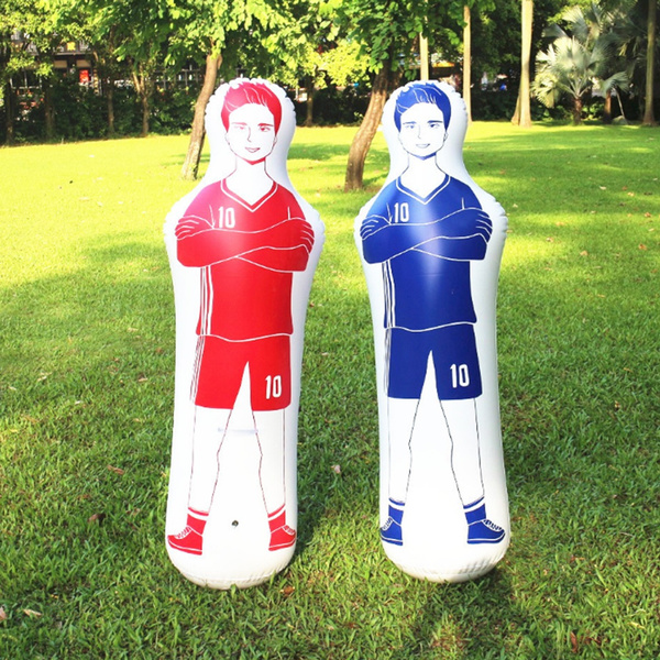 Inflatable Football Training Dummy Soccer PVC Boxing Punching Bag New