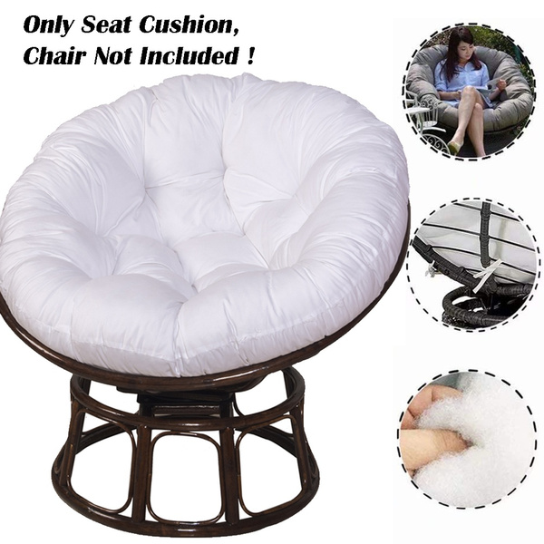 Papasan chair best sale with fuzzy cushion