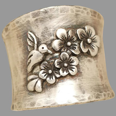 Sterling, Unique, Flowers, wedding ring