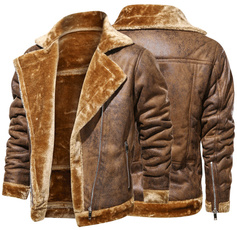 Outdoor, PU, leather, Coat