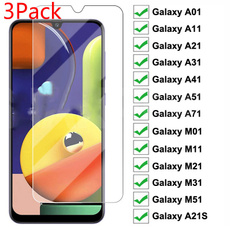 3Pack Tempered Glass For Samsung Galaxy S20 FE 5G A21S Screen Protector For Galaxy A01 A11 A21 A31 A41 A51 A71 Protective Glass