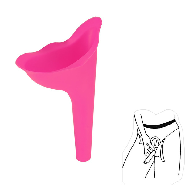 Portable Pee Funnel For Women Standing Piss Silicone Toilet Female Urinal  For Travel Femme Urinating Device