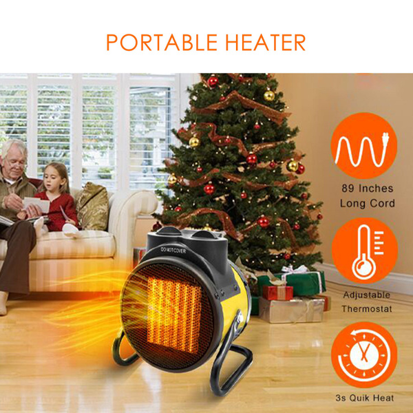 Patio Space Heater Portable Electric, Small Outdoor Heater For Greenhouse