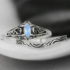 DIAMOND, Love, wedding ring, Silver Ring