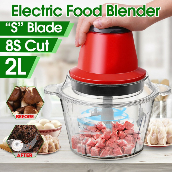 Electric Meat Grinder 2L Transparent Bowl Professional Food