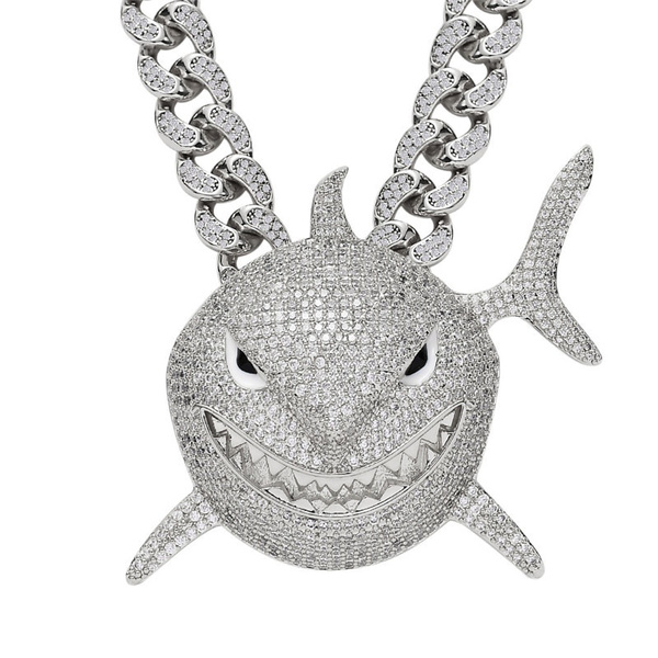 wish shark chain necklace