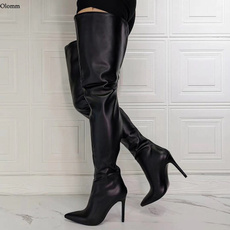 thigh, Handmade, pointed, Boots