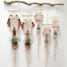 Owl, hangingbasket, living room, walldecoration
