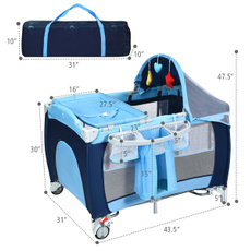 Blues, portable, safetystructure, babyplayard