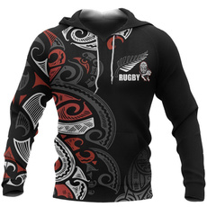hoody sweatshirt, hoodiesformen, maori, rugby