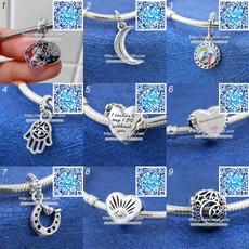 Charm Bracelet, Heart, Silver Jewelry, Jewelry