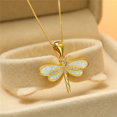 cute, Jewelry, gold, dragon fly