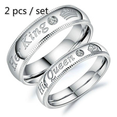 Couple Rings, ringsformen, herking, Stainless Steel
