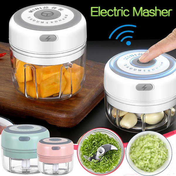 Mini Electric Ajo Alimento vegetal Chopper prensa de ajo Máquina Trituradora Mini Electric Ajo Alimento vegetal Chopper prensa de ajo Máquina Trituradora