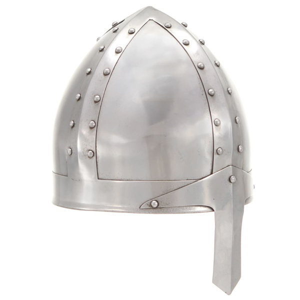 Medieval Knight Helmet Antique Replica LARP Silver Steel Antiker Helm ...