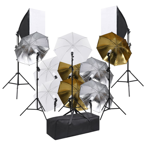 Photo studio set with lighting set and soft boxes FotostudioKit